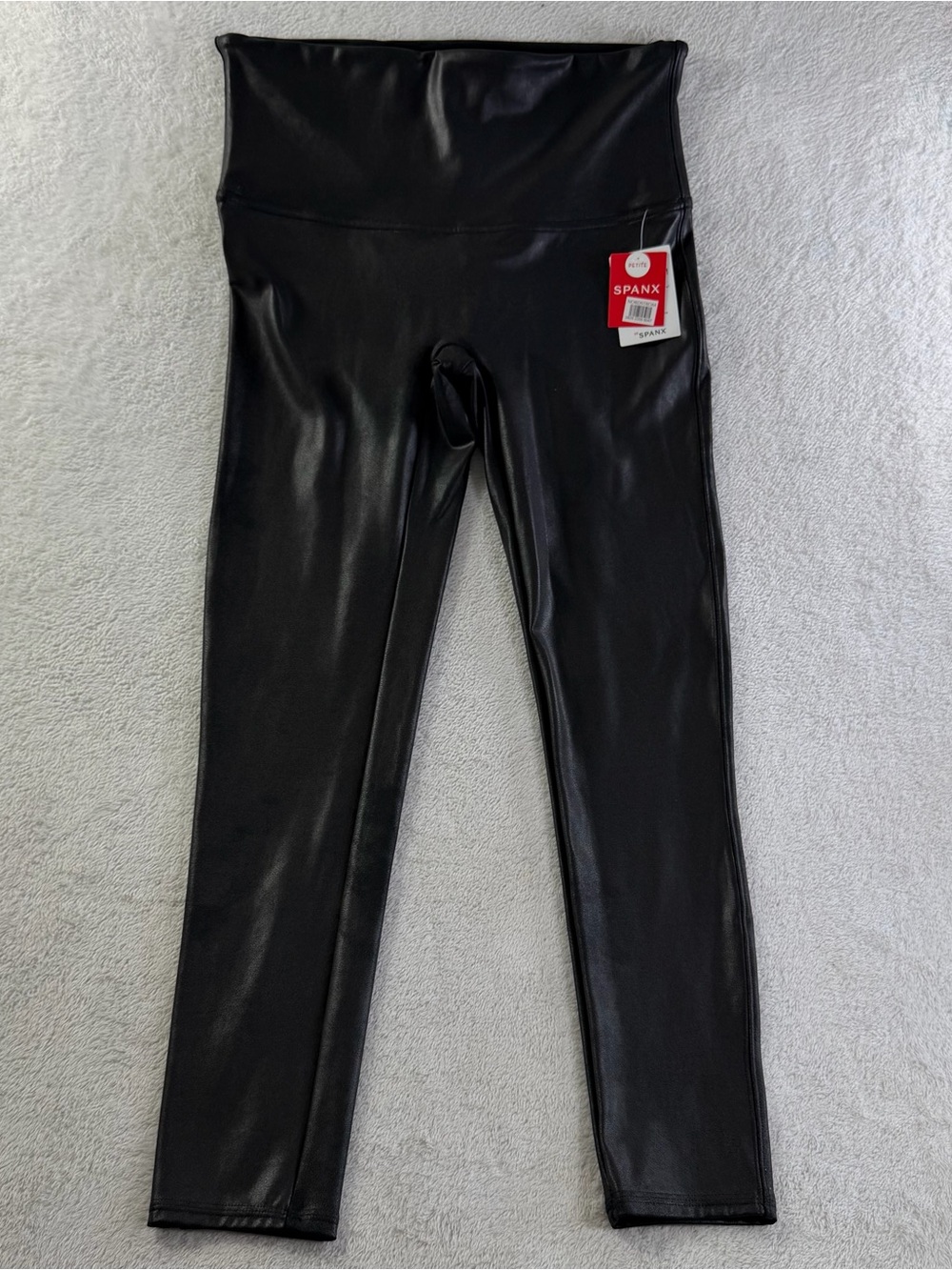 SPANX Faux Leather Leggings Black XL Petite NWT